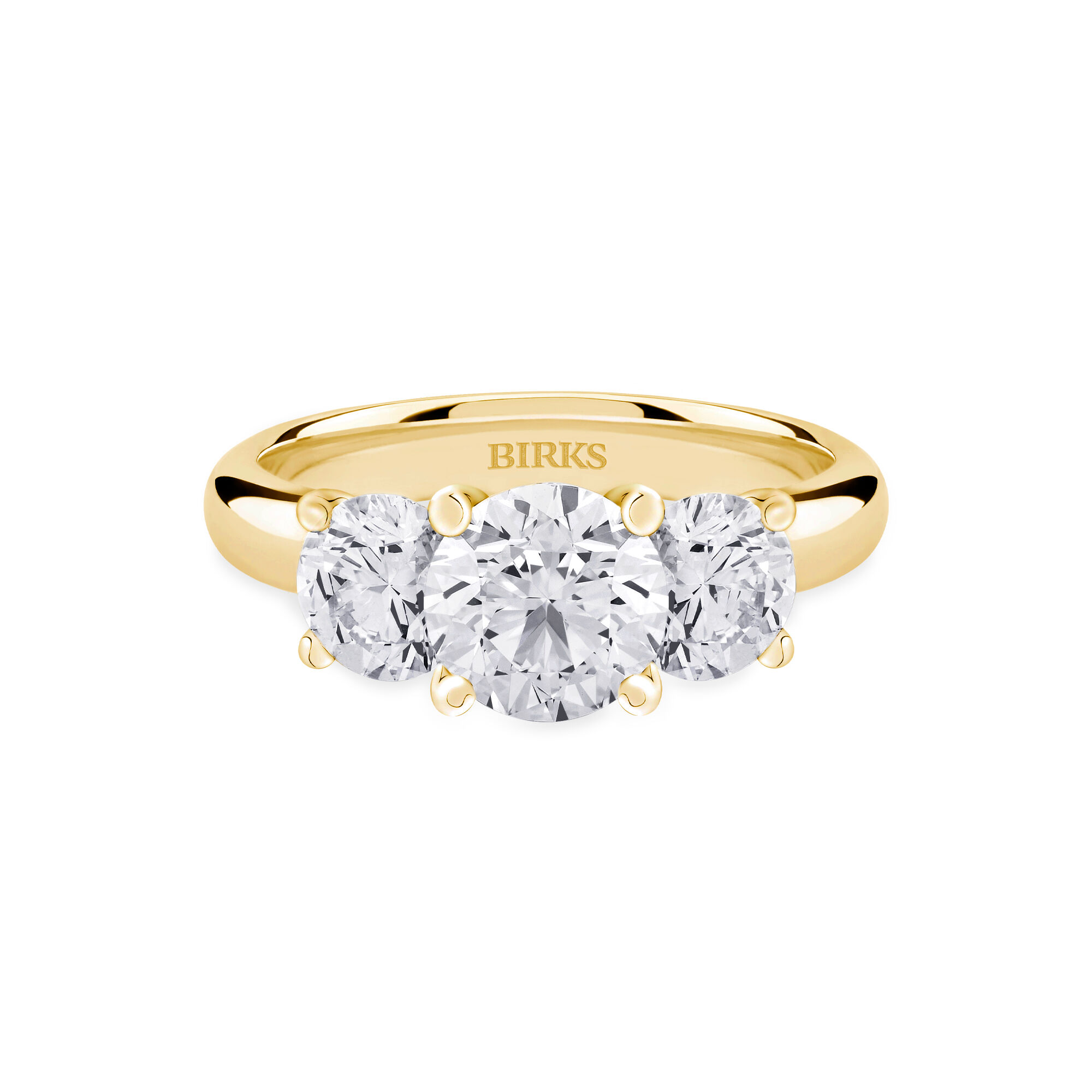 Gold ring with 3 stones discount